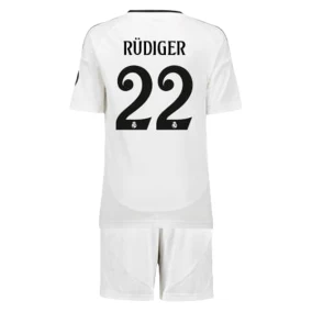 Prima Maglia Rüdiger Real Madrid 2024/2025 Bambino